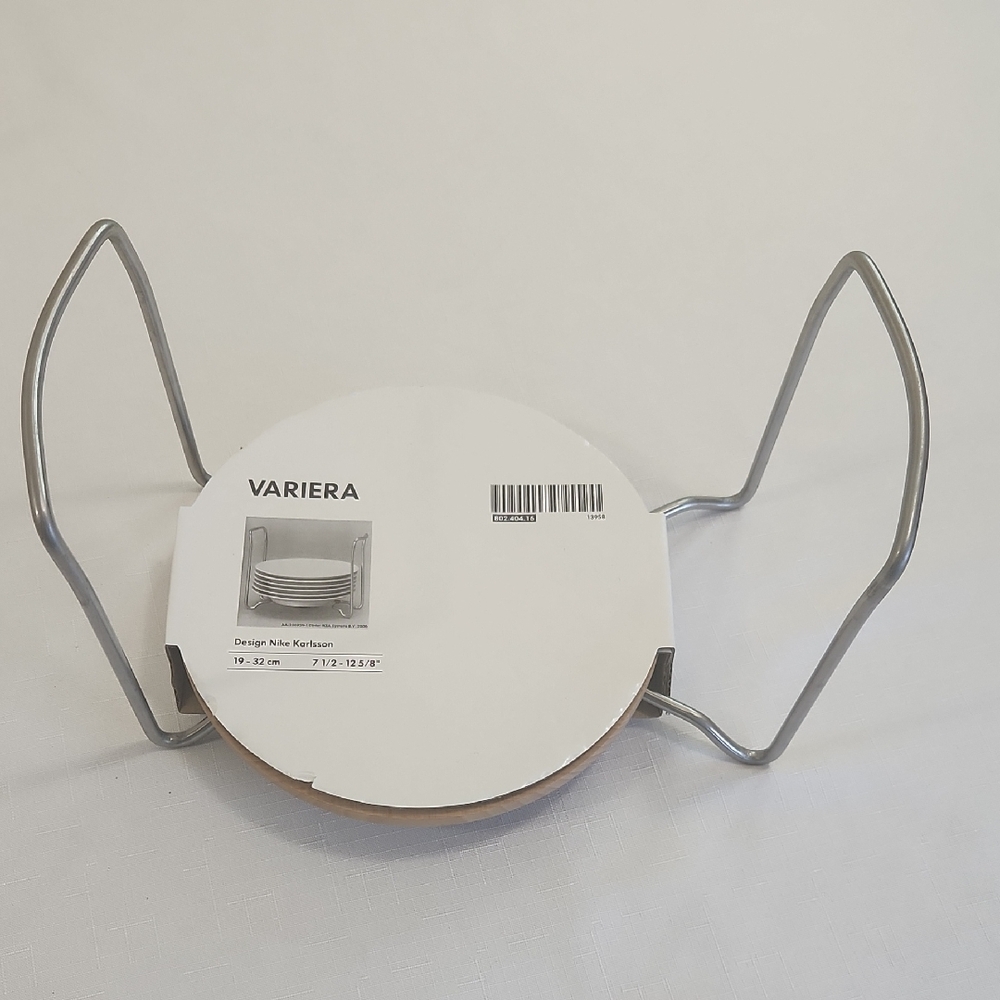 Ikea Variera Adjustable Plate Holder Organizer. Size 7.5 - 12.5/8"